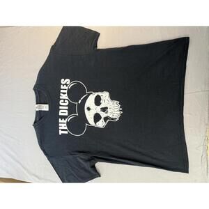 Y2K The Dickies Punk Band T-shirt Punk Mouse Ears Skull - XL